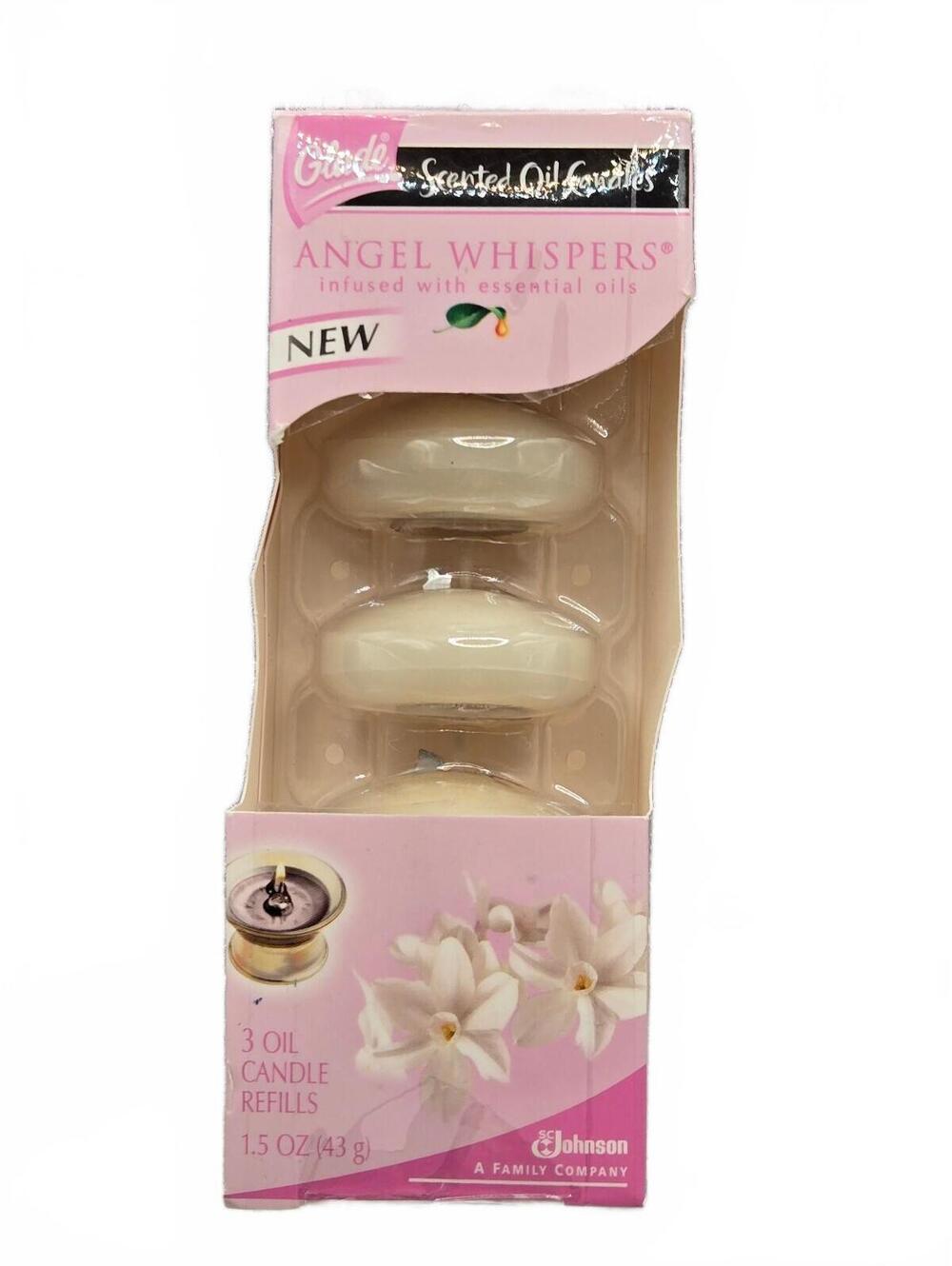 Glade Scented Oil Candles, Angel Whispers, unopened 3 Pack